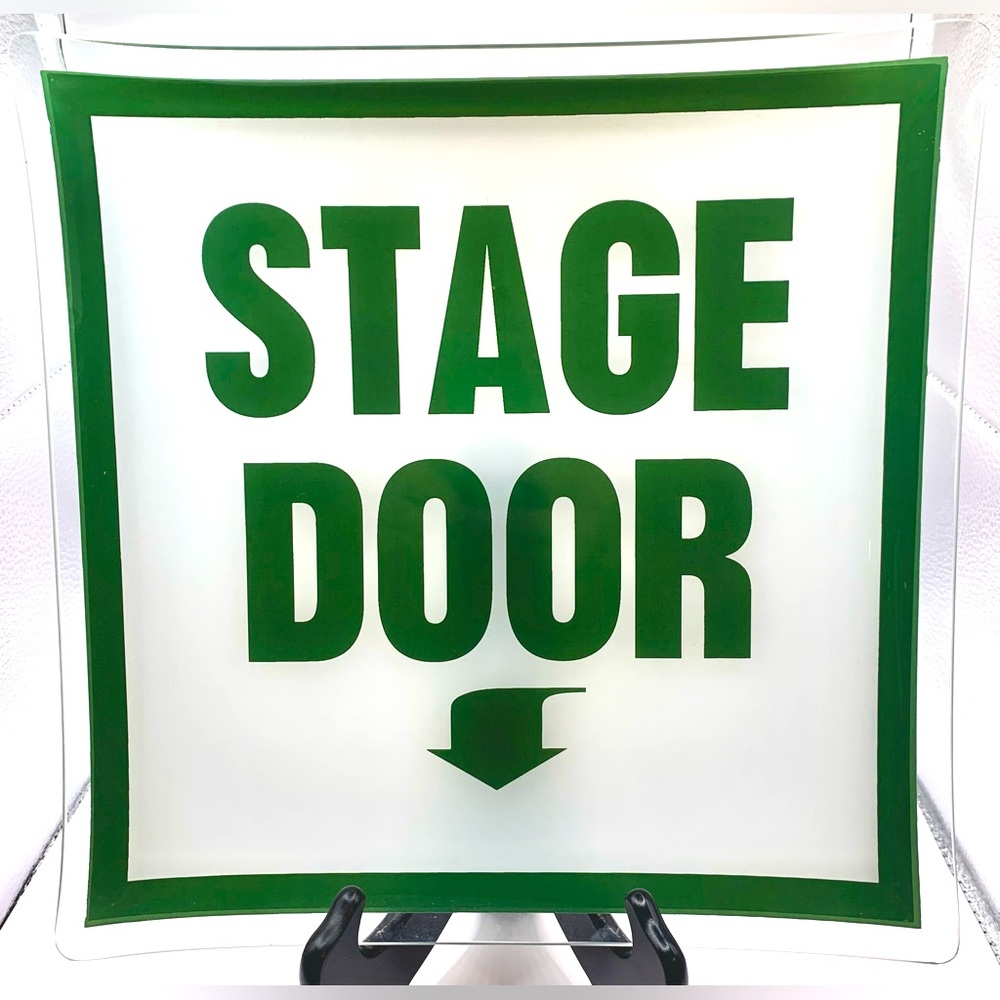 Stage Door Decorative Glass Plate